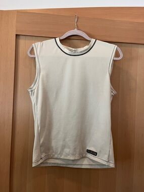 Old School Melanzana Tank Top with Contrast Stitching - Men’s Small